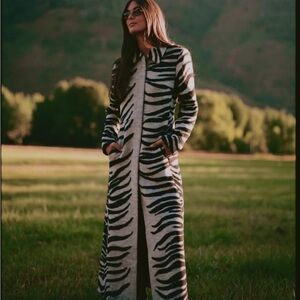 Zebra print coat